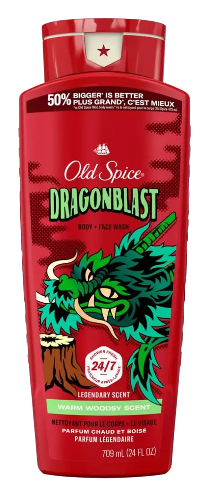 Old Spice GentleMan's Dragonblast Body + Face Wash