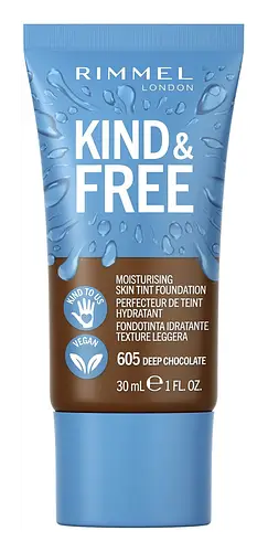Rimmel London Kind + Free Moisturising Skin Tint 605 Deep Chocolate