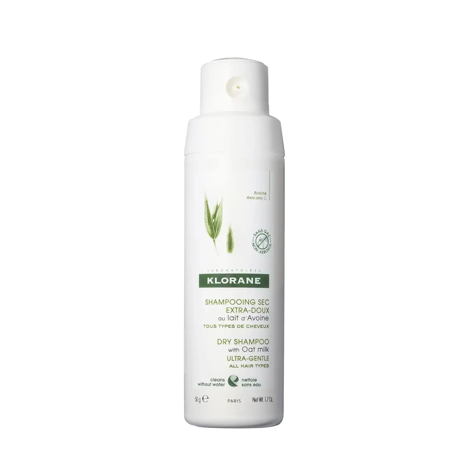 Klorane Ultra-Gentle Dry Shampoo With Oat Milk Non-Aerosol
