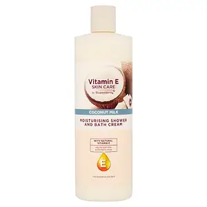Superdrug Vitamin E Skin Care Moisturising Shower And Bath Cream Coconut Milk