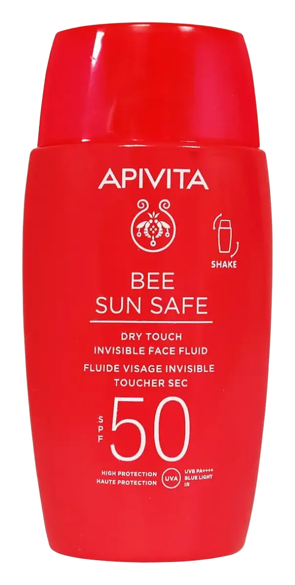 Apivita Natural Cosmetics Bee Sun Safe Dry Touch Invisible Face Fluid SPF50