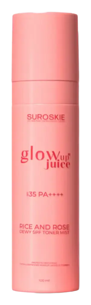 Suroskie Glow Up Juice Rice And Rose Dewy Toner Mist SPF 35 PA++++