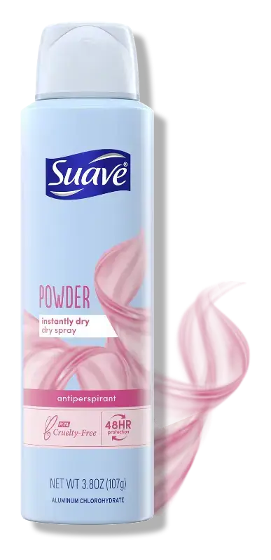 Suave Dry Spray Antiperspirant Deodorant Powder Fresh