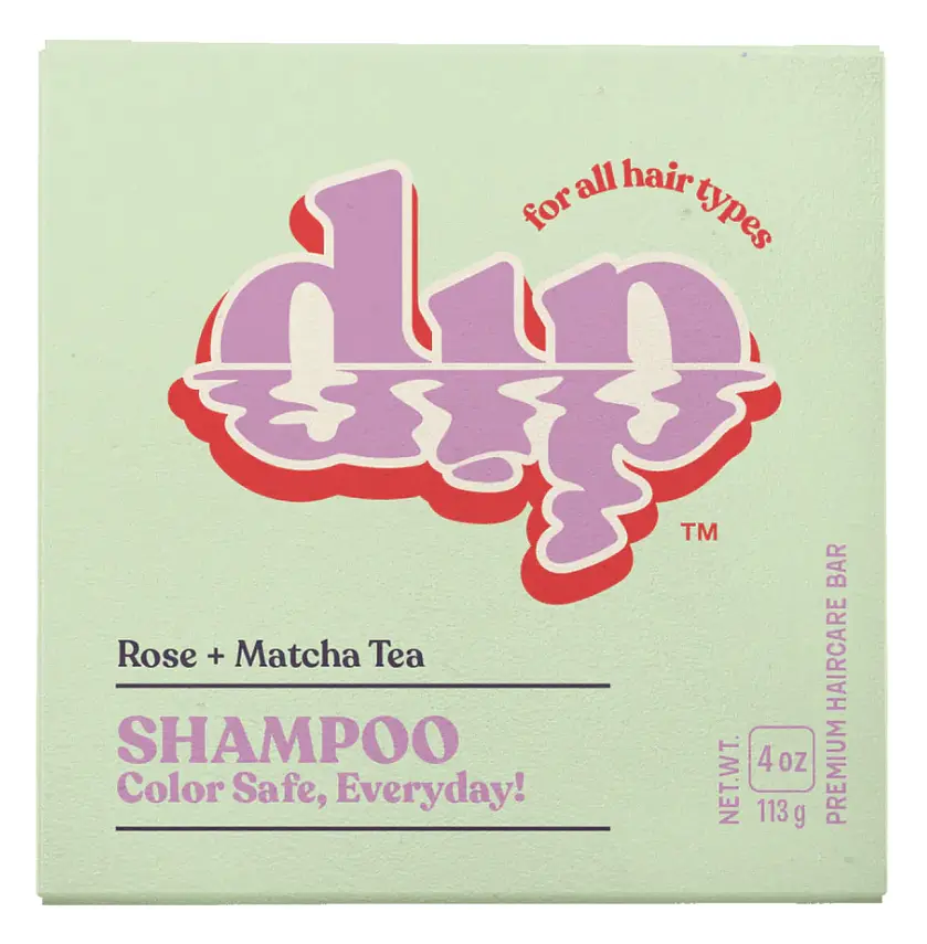 dip Color Safe Shampoo Bar for Every Day Rose & Matcha Tea