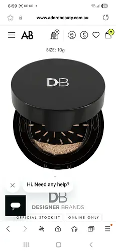 DB Cosmetics Natural Ground Minerals