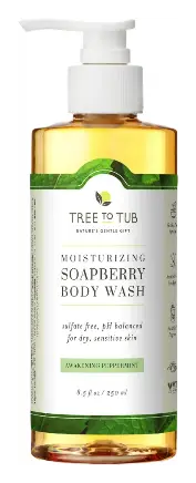 Tree to Tub Moisturizing Soapberry Body Wash Awakening Peppermint