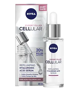Nivea Cellular Expert Filler Replumping Hyaluronic Acid Serum UK