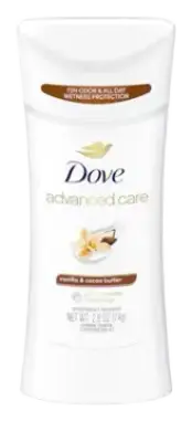 Dove Advanced Care Antiperspirant Deodorant Stick Vanilla & Cocoa Butter