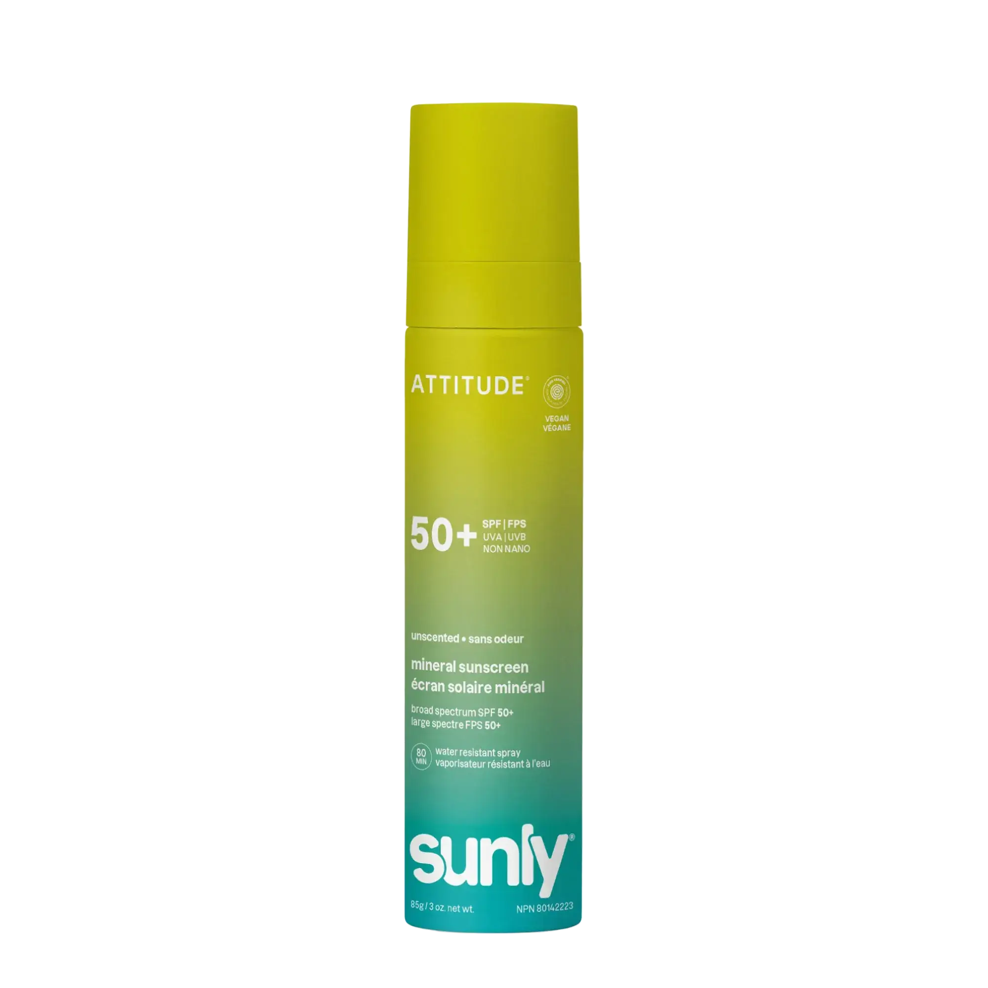 ATTITUDE Sunly Mineral Sunscreen Spray SPF 50+