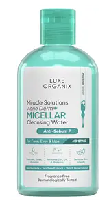 Luxe Organix Miracle Solutions Acne Derm+ Micellar Cleansing Beauty Water