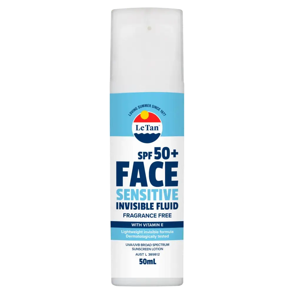 Le Tan Face Sensitive Invisible Fluid SPF 50+