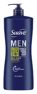 Suave Men Citrus Rush 3-In-1 Daily Clean Shampoo
