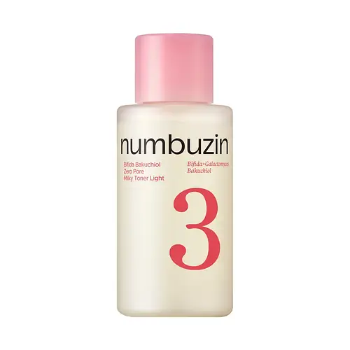 Numbuzin No.3 Bifida Bakuchiol Zero Pore Milky Toner Light