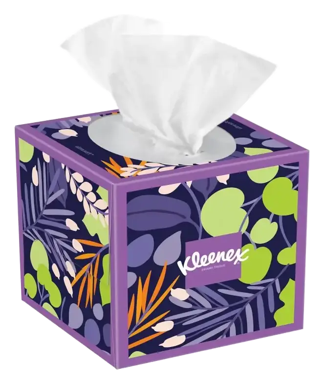 Kleenex 3-Ply Square Facial Tissue Ultra Soft