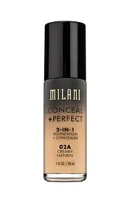 Milani Conceal + Perfect 2-In-1 Foundation And Concealer 02A Creamy Natural