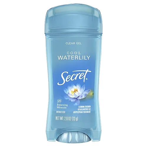 Secret Fresh Clear Gel Antiperspirant Deodorant Cool Waterlily