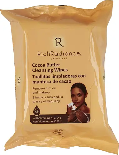 Rich Radiance Skincare Cocoa Butter Cleansing Wipes