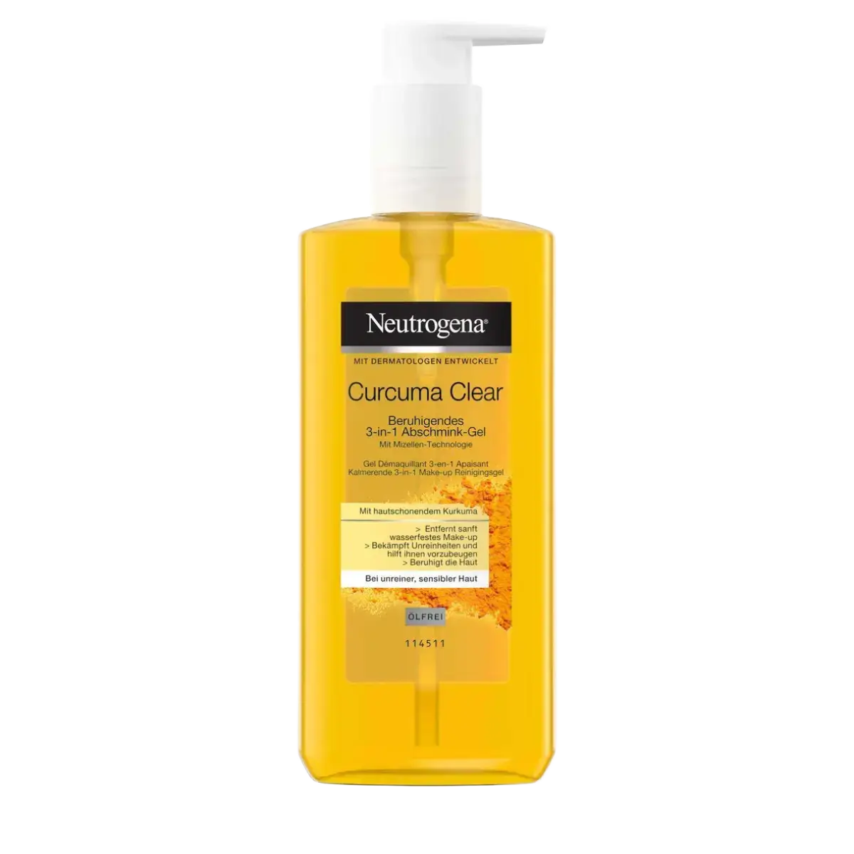 Neutrogena Curcuma Clear Beruhigendes 3-In-1 Abschmink-Gel Germany