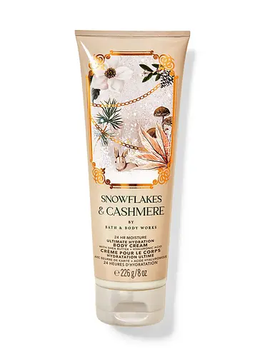 Bath & Body Works Ultimate Hydration Body Cream Snowflakes & Cashmere