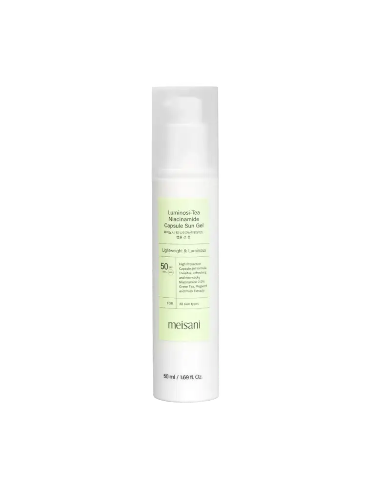 Meisani Luminosi-Tea Niacinamide Capsule Sun Gel SPF 50