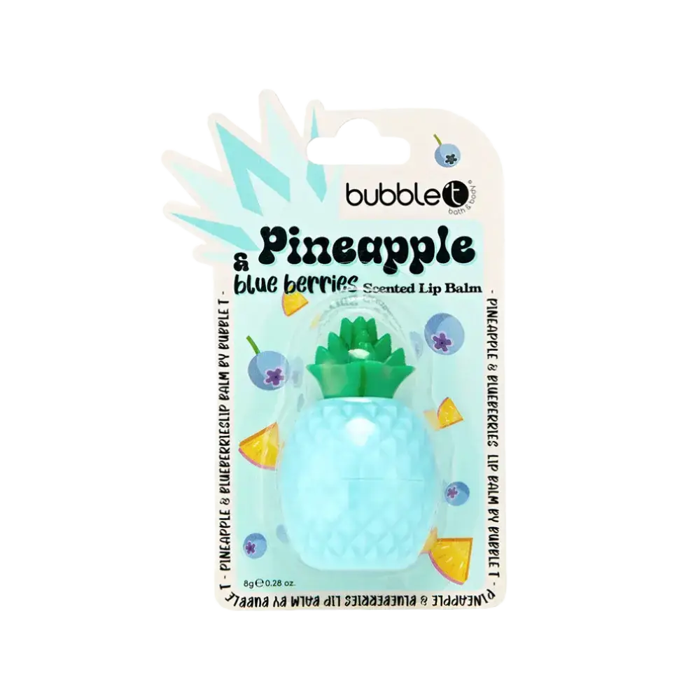 Bubble 'T Pineapple Scented Lip Balm Blue Berries