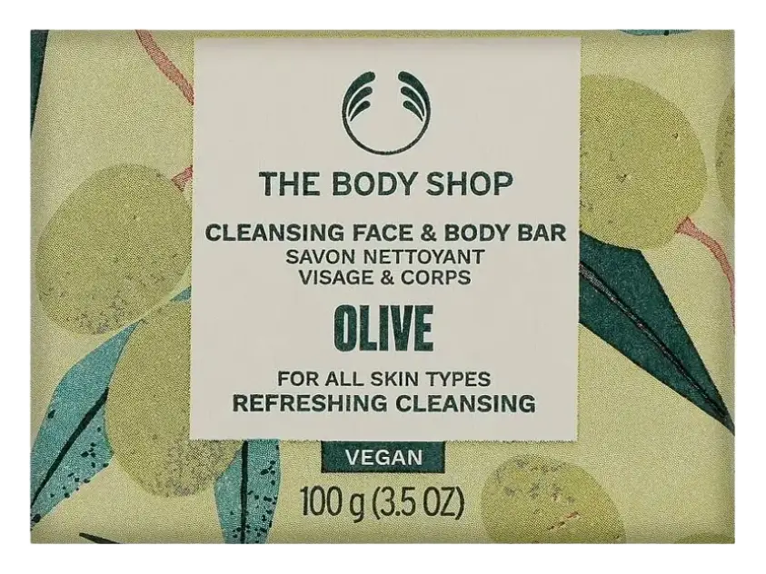 The Body Shop Cleansing Face & Body Bar Olive