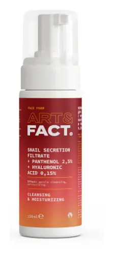 Art & Fact Snail Secretion Filtrate + Pantenol 2,5% + Hyaluronic Acid 0,15% Cleansing And Moisturizing