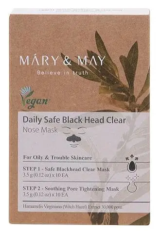 Mary & May Daily Safe Black Head Clear Nose Pack Set