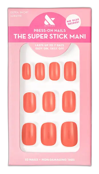 Olive & June Tab Press-Ons Extra Short Lobster