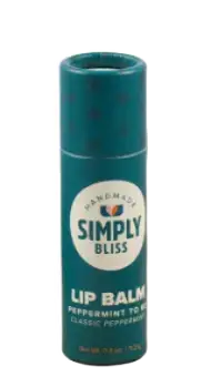 Simply Bliss No-Melt Beeswax Lip Balm Peppermint to Be