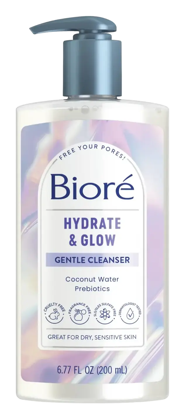 Biore Hydrate & Glow Gentle Cleanser