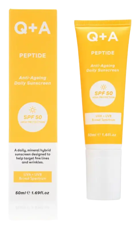 Q + A Peptide SPF 50 Anti-Ageing Daily Sunscreen