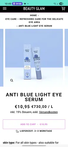 Beauty Glam Anti Blue Light Eye Serum