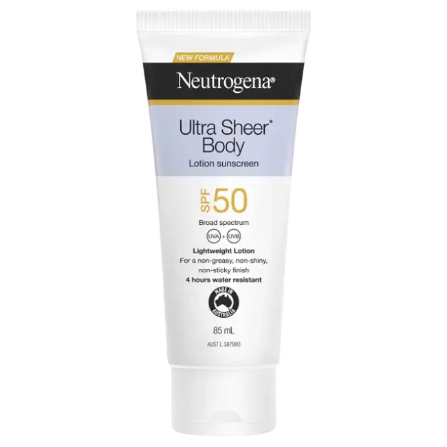 Neutrogena Ultra Sheer Body Lotion SPF 50 Australia