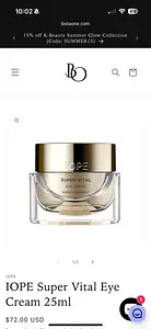 Iope Super Vital Eye Cream