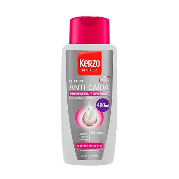 Kerzo Champú Anti-Caída Prevención Y Densidad Para Mujer