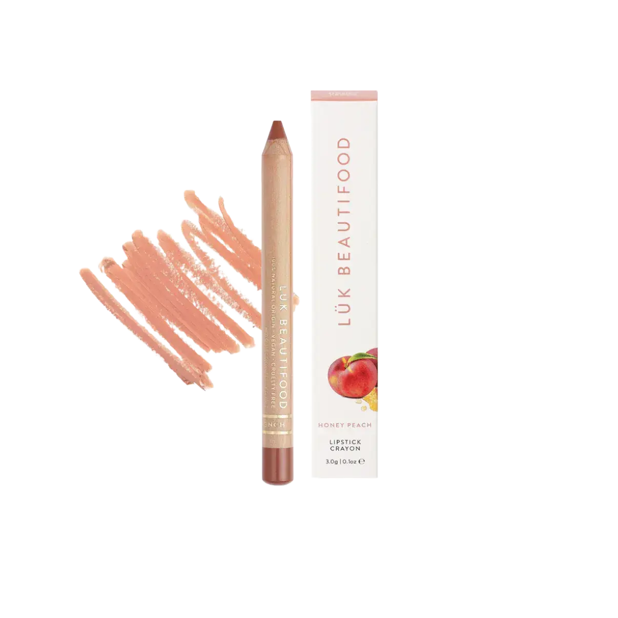 Luk Beautifood Natural Lipstick Crayon Honey Peach