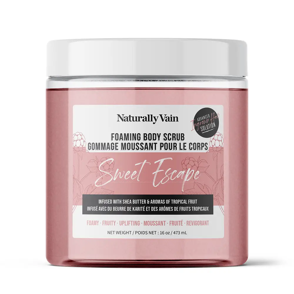 Naturally Vain Sweet Escape Foaming Body Scrub