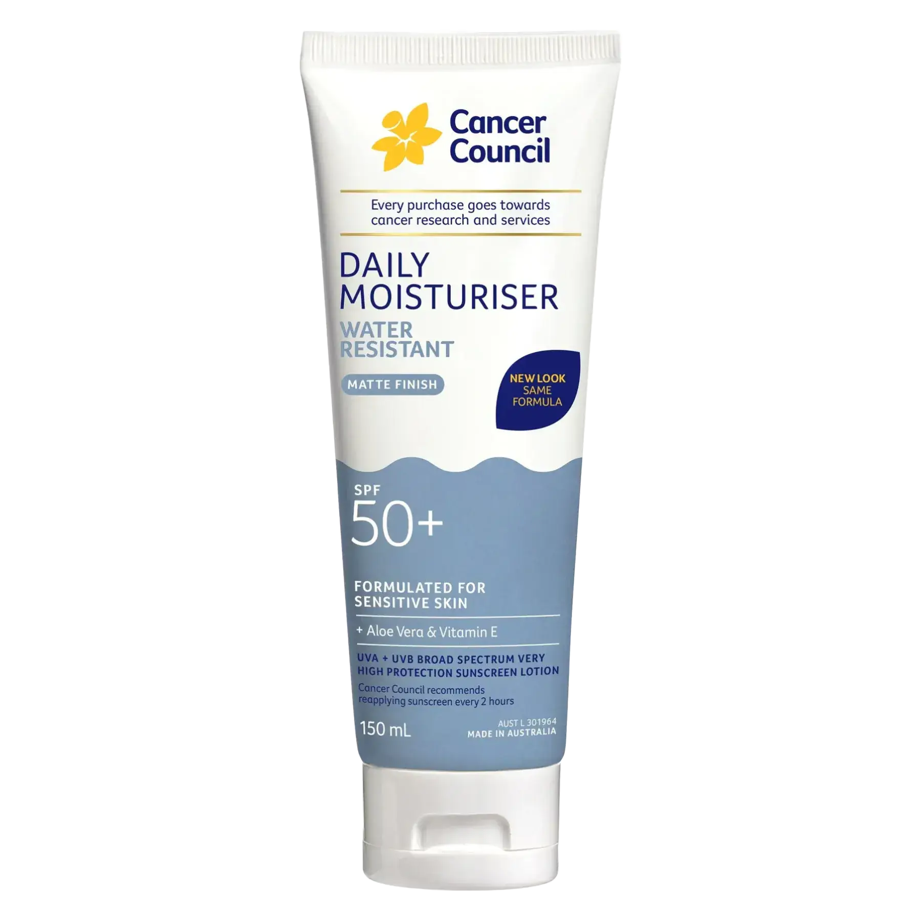 Cancer Council Daily Moisturiser Water Resistant SPF 50+