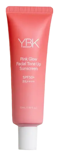 YBK Pink Glow Facial Tone Up Sunscreen SPF 50+