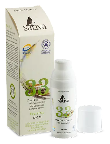Sativa Day Face Cream No.33 Oily Sensitive Skin