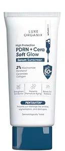 Luxe Organix High Protection PDRN+Cera Soft Glow Serum Sunscreen SPF 50+