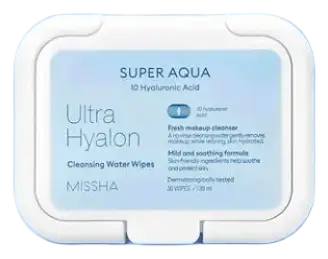 Missha Super Aqua Ultra Hyalron Cleansing Water Wipes