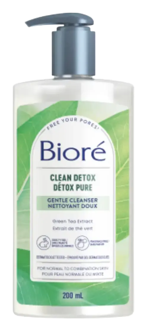 Biore Clean Detox Gentle Cleanser