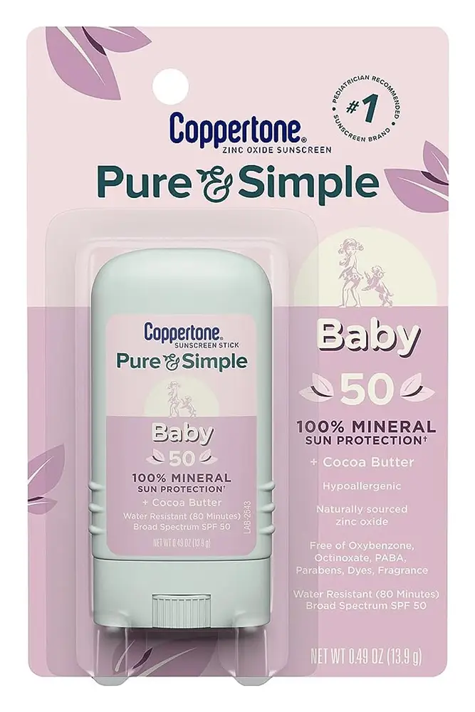 Coppertone Pure And Simple Baby Sunscreen Stick SPF 50