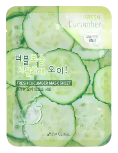3W Clinic Fresh Mask Sheet Cucumber