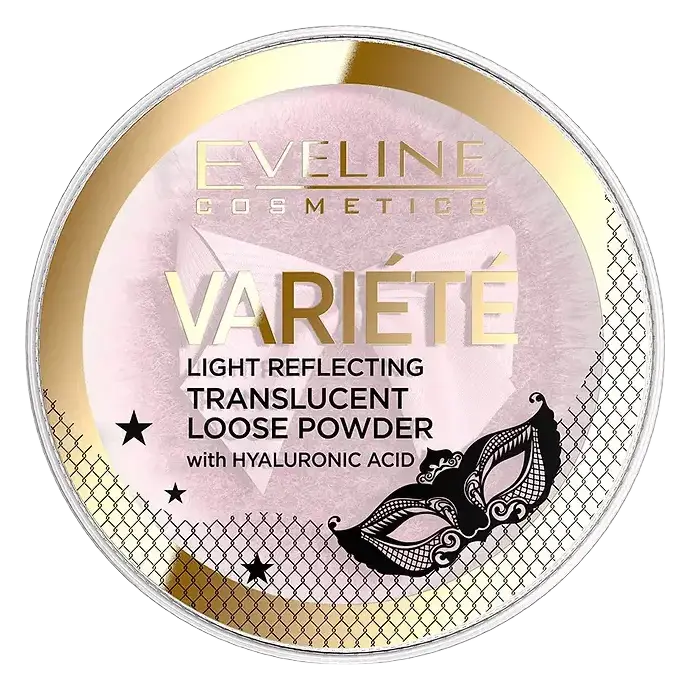 Eveline Variété Light Reflecting Translucent Loose Powder With Hyaluronic Acid Transparent