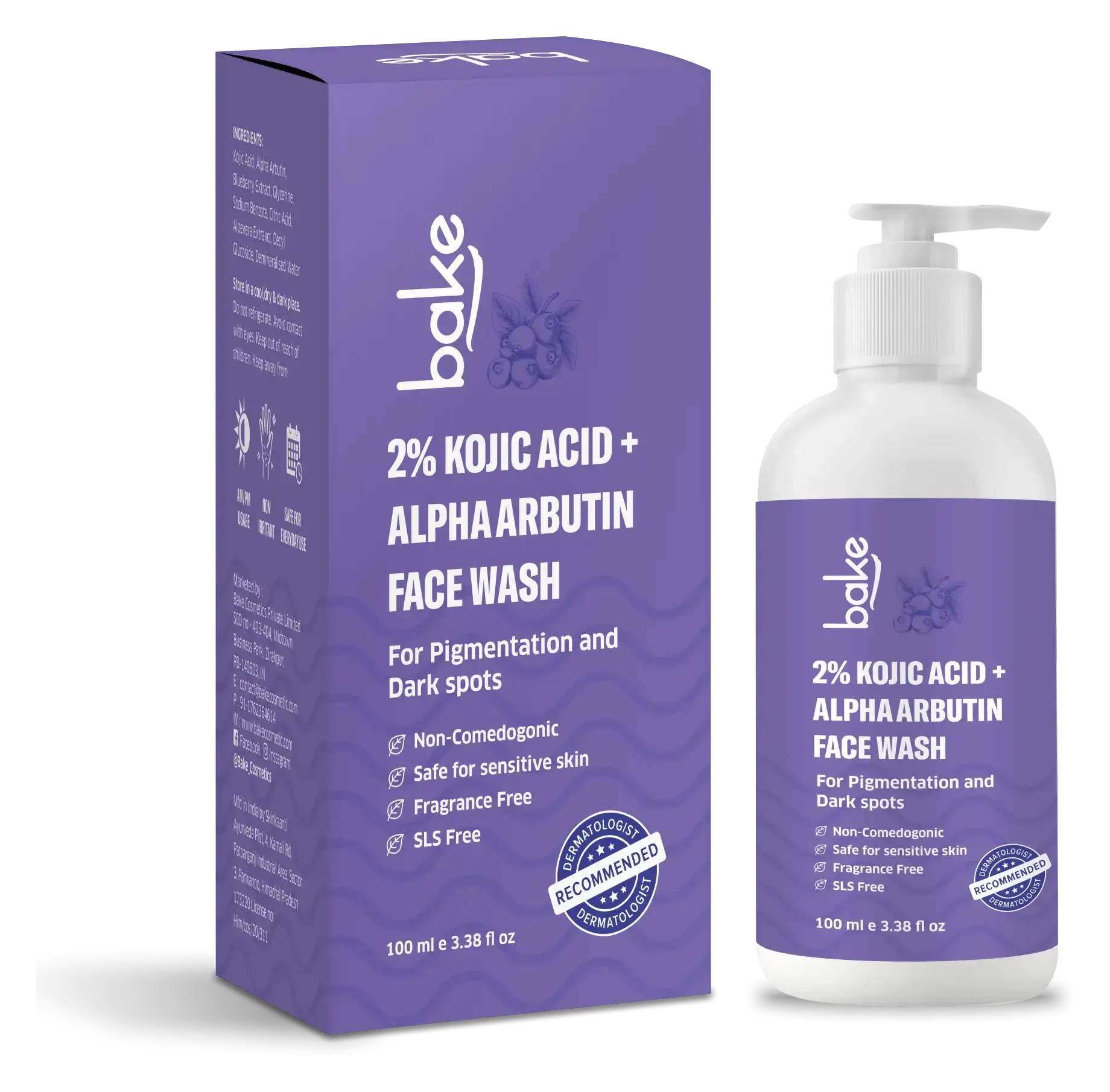 Bake 2% Kojic Acid + Alpha Arbutin Face Wash