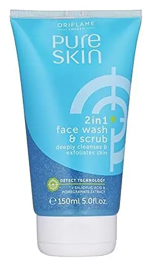 Oriflame Pure Skin 2 in 1 Face Wash & Scrub