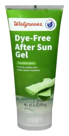 Walgreens Dye-Free After Sun Gel